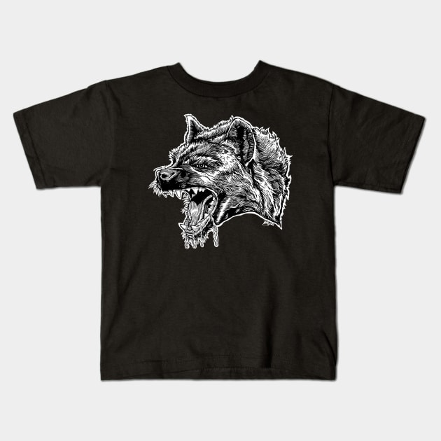 Hyena: He Who Laughs Last Kids T-Shirt by ZugArt01